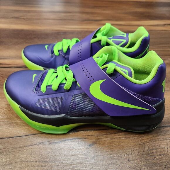 Nike id KD Nerf Purple Neon Green Sneakers Kevin Durant 532272